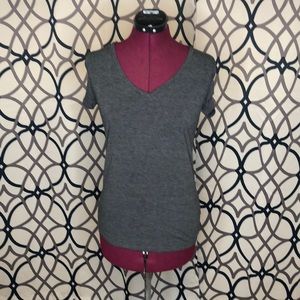 Gray V-Neck T-Shirt